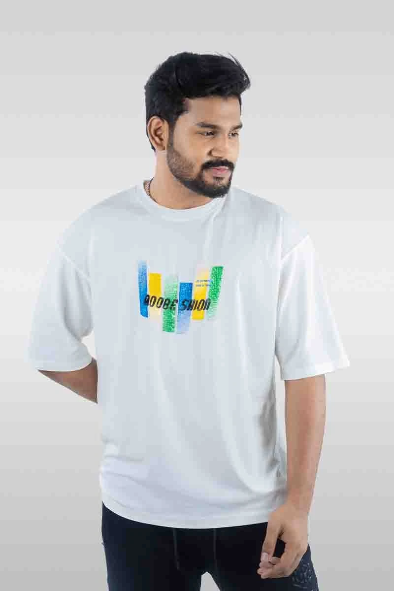 Dropshoulder T Shirt - White