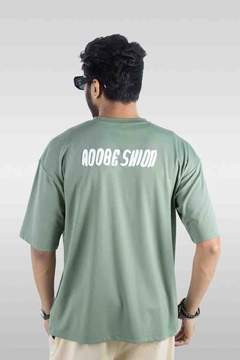 Dropshoulder T Shirt - Green